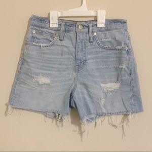 Madewell High-Rise Denim Shorts Posey Wash Sz 25